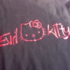 Women M long sleeve quality rare EVIL Hello Kitty